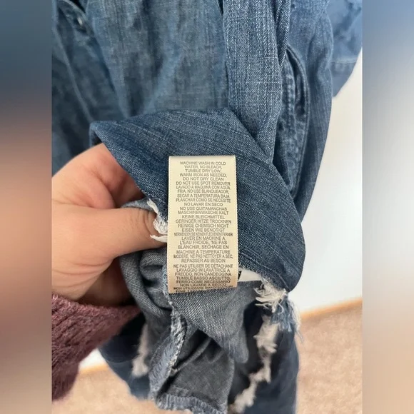 Cloth and Stone denim maxi dress chambray - Picture 9 of 10